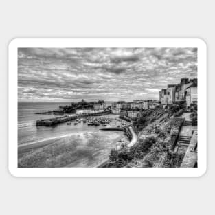 Tenby Black And White Sticker